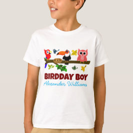 Camiseta Ave Ilustracion de Aves de la Selva Cute Cumpleaño