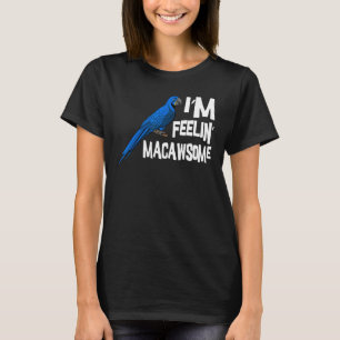 Camiseta Ave jaula de cangrejo azul de loro de Macaw