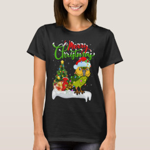 Camiseta Ave Kakapo Navidad Decoraciones Santa Kakapo Crist