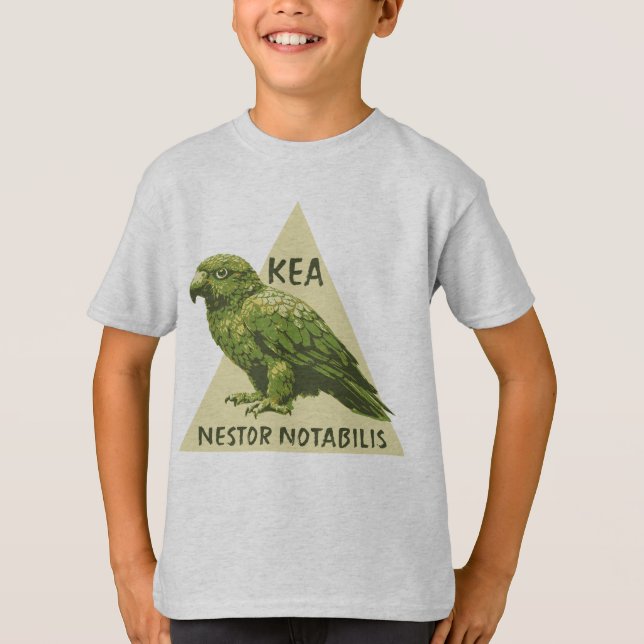Camiseta ave Kea de Nueva Zelanda (Anverso)