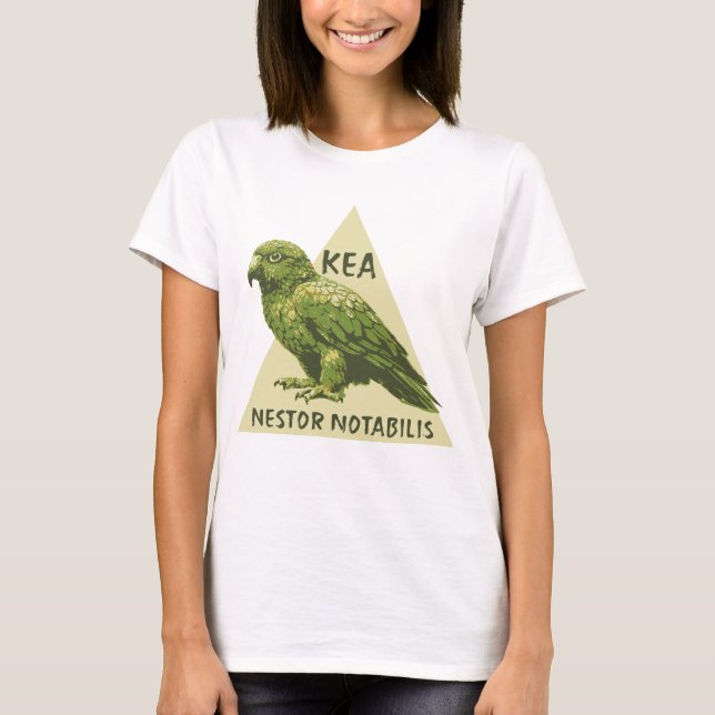Camiseta ave Kea de Nueva Zelanda (Anverso)