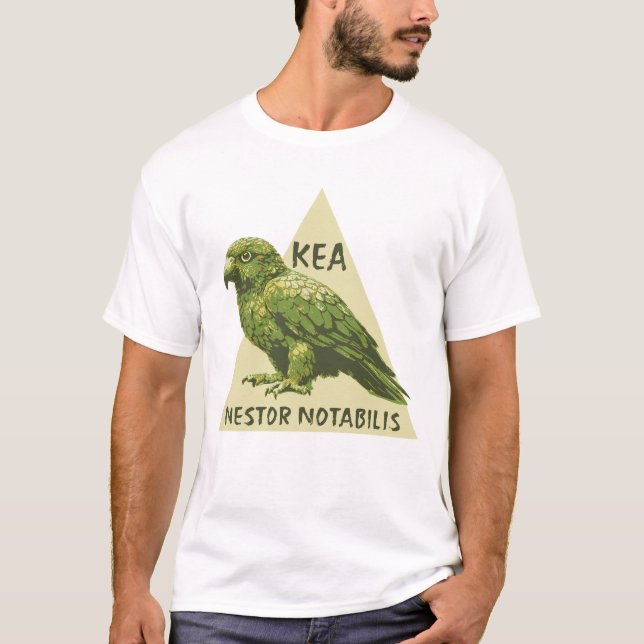 Camiseta ave Kea de Nueva Zelanda (Anverso)