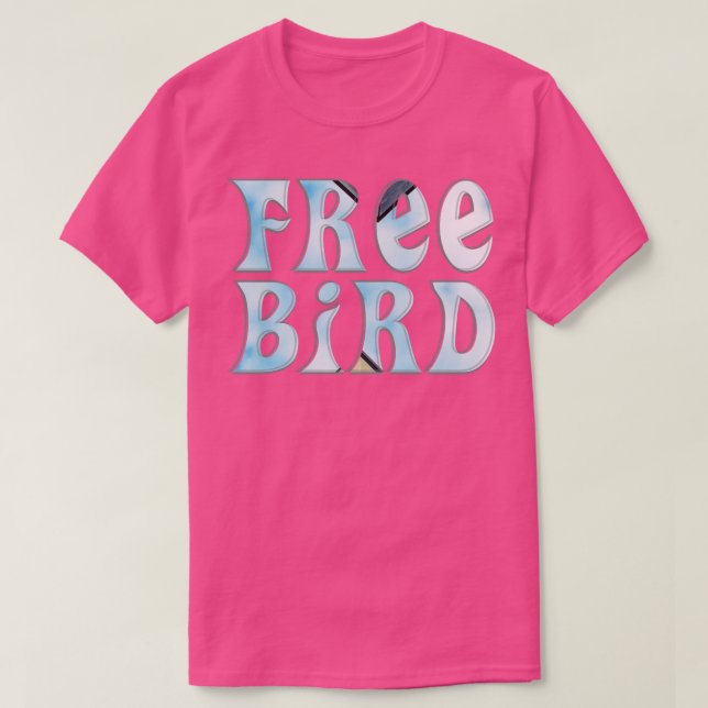 Camiseta ave libre (Diseño del anverso)