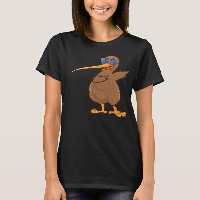 Camiseta Ave Lover Dabbing Kiwi Bird Da Dance (Anverso)