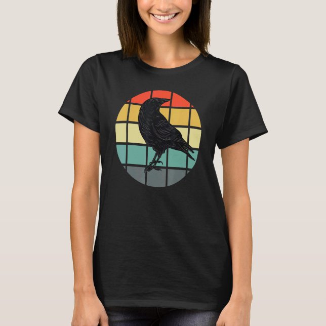 Camiseta Ave Lover Raven Silhouette Bird (Anverso)