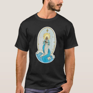 Camiseta Ave Maris Stella Señora Bendita Madre María Latín 