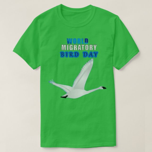 CAMISETA AVE MIGRATORIA MUNDIAL (Diseño del anverso)
