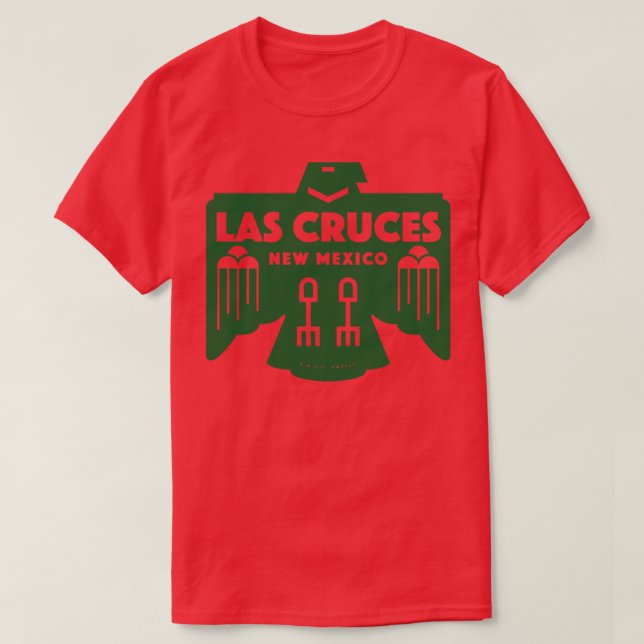Camiseta Ave nativa americana Las Cruces Nuevo México Verde (Diseño del anverso)