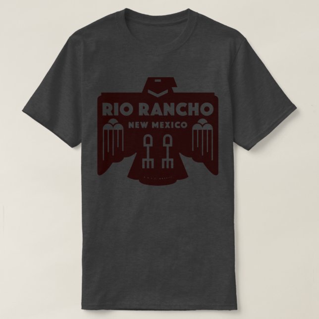 Camiseta Ave nativa americana Rio Rancho Nuevo México Brown (Diseño del anverso)