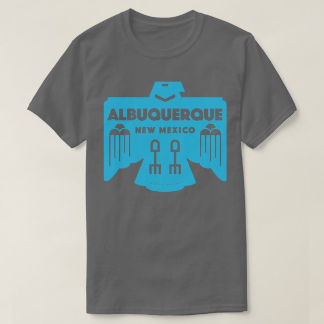 Camiseta Ave nativo americano Albuquerque Nuevo México Azul (Diseño del anverso)