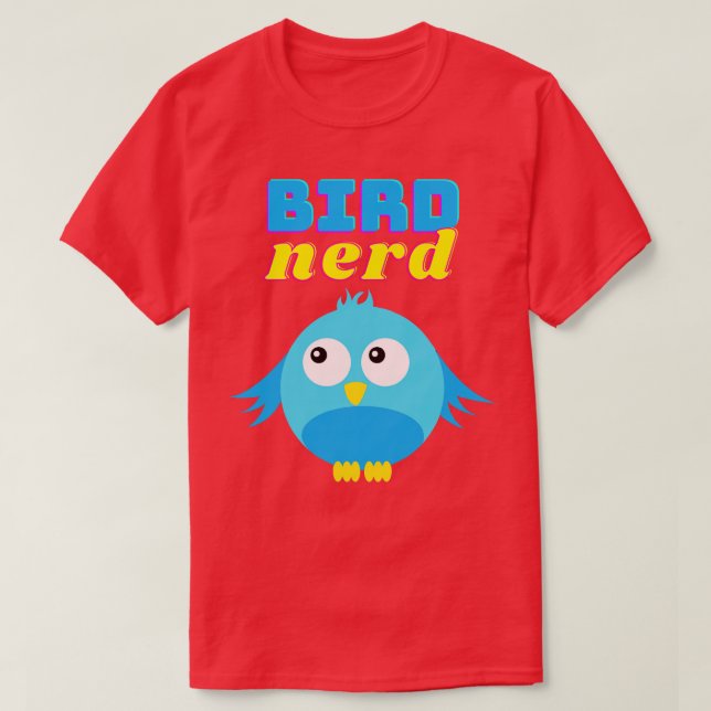 Camiseta Ave Nerd Birder Cute Funny Bird (Diseño del anverso)