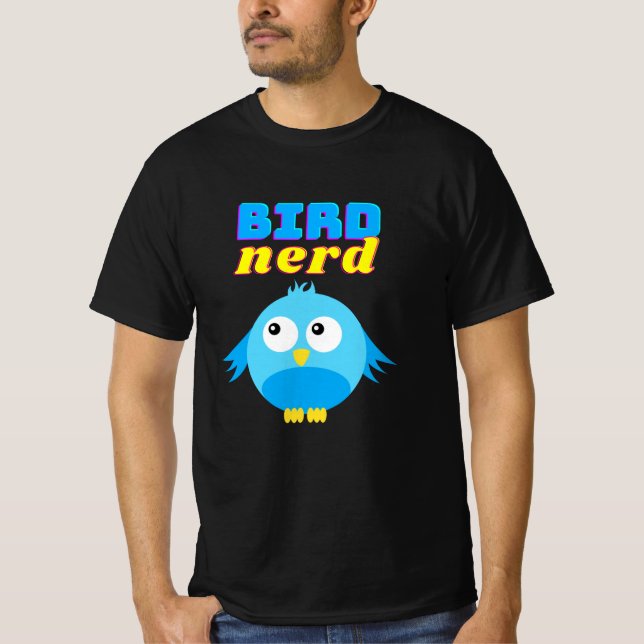 Camiseta Ave Nerd Birder Cute Funny Bird (Anverso)