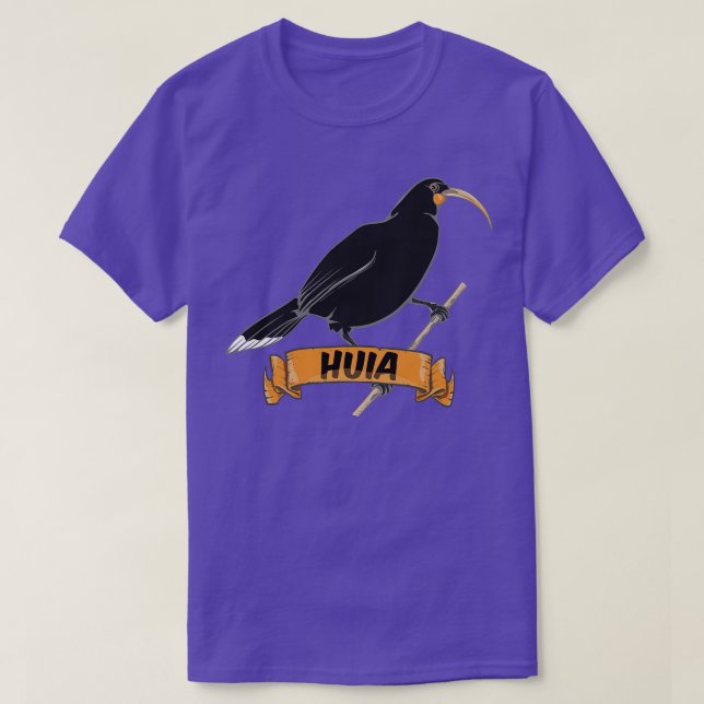 Camiseta Ave Nueva Zelanda Extintiva Huia (Diseño del anverso)