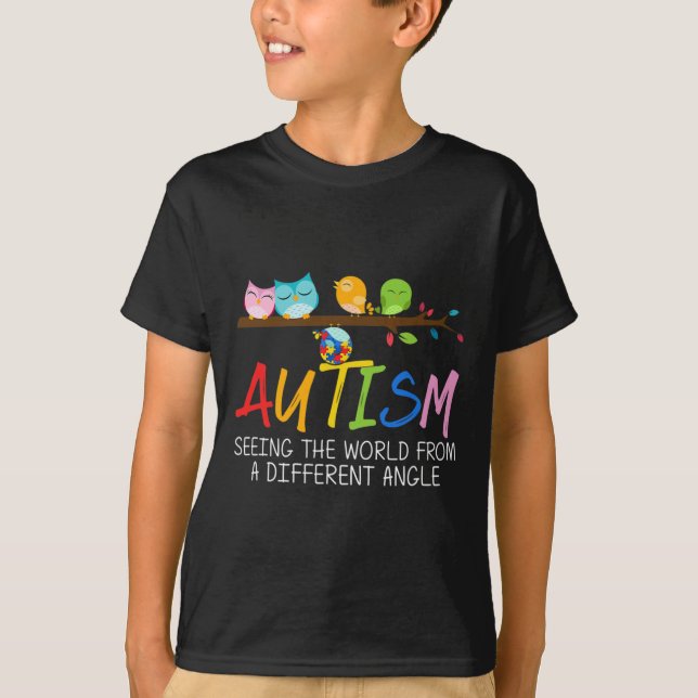 Camiseta Ave para la conciencia del autismo (Anverso)