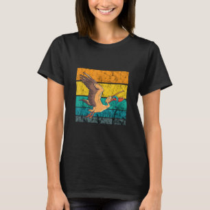 Camiseta Ave Pelícano Vintage Retro Pesca Tropical Bir