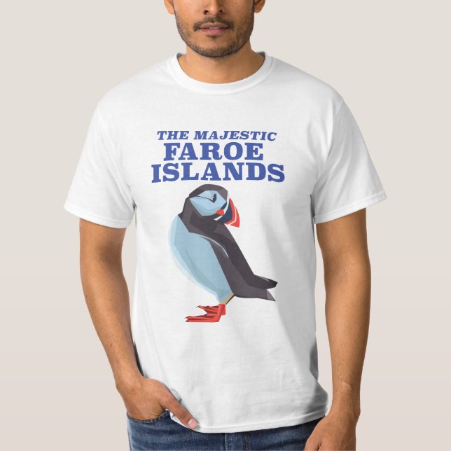 Camiseta Ave Puffin de las Islas Feroe (Anverso)