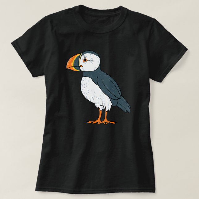 Camiseta Ave Puffin Divertido Islandia SeaBird Lover Regalo (Diseño del anverso)