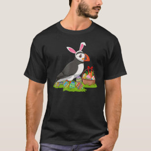 Camiseta Ave Puffin Pascua Huevos de Pascua Caza Bunny Puff
