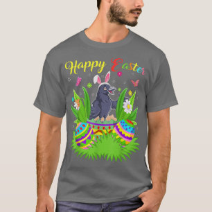 Camiseta Ave Rook Lover Floral Huevo de Pascua Graciosa Fas