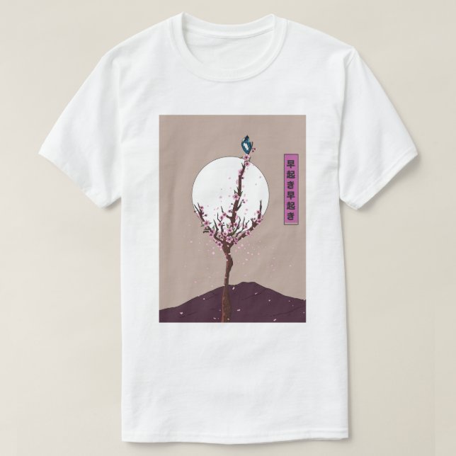 Camiseta Ave temprana (Diseño del anverso)