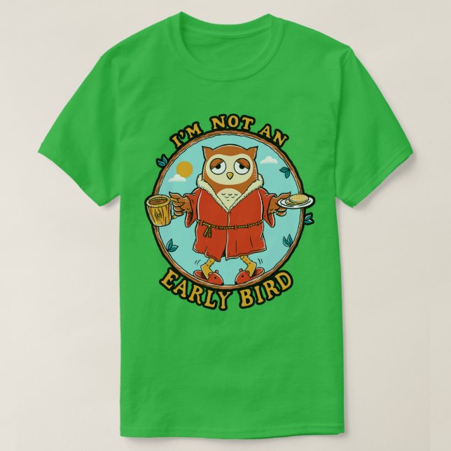 Camiseta Ave temprana (Diseño del anverso)