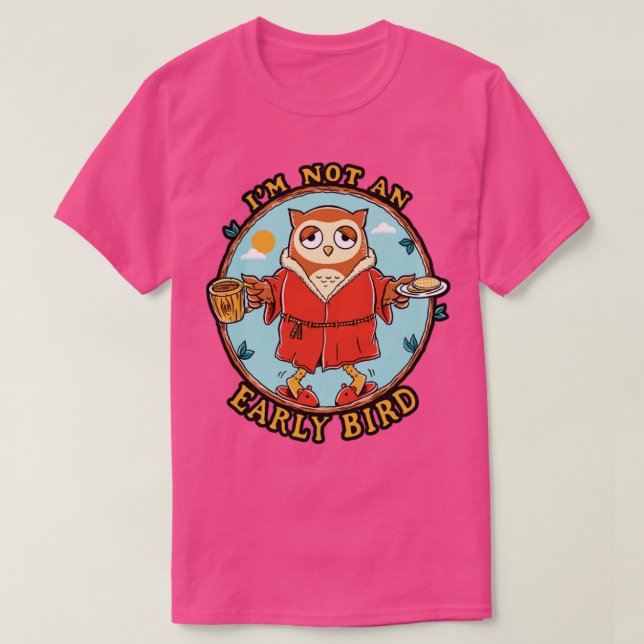Camiseta Ave temprana (Diseño del anverso)