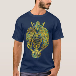 Camiseta Ave tribal de oro en Abalone