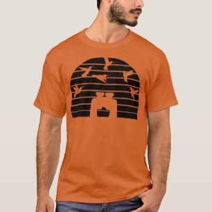 Camiseta Ave Viendo Pájaros Vintage