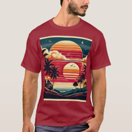 Camiseta Ave y árbol de sol