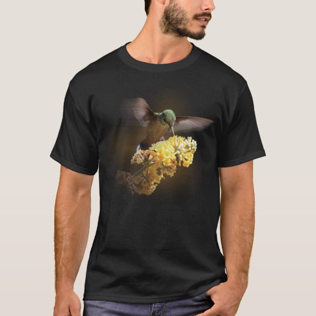 Camiseta Ave y flor (Anverso)