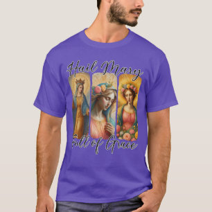 Camiseta Avemaría Llena de Gracia Oración Católica Rosario