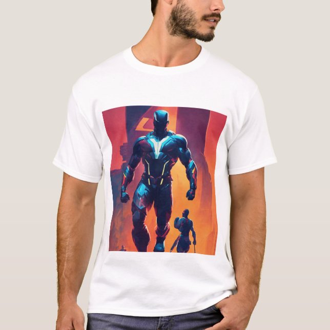 Camiseta Avengadores vs. automatización: el enfrentamiento  (Anverso)