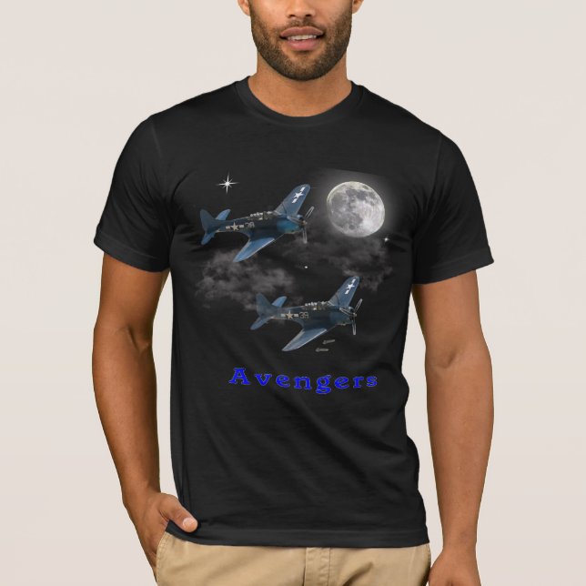Camiseta Avengers Bombardeo en Picado (Anverso)