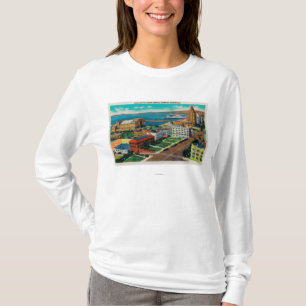 Camiseta Avenida de desatención del océano, mostrando el