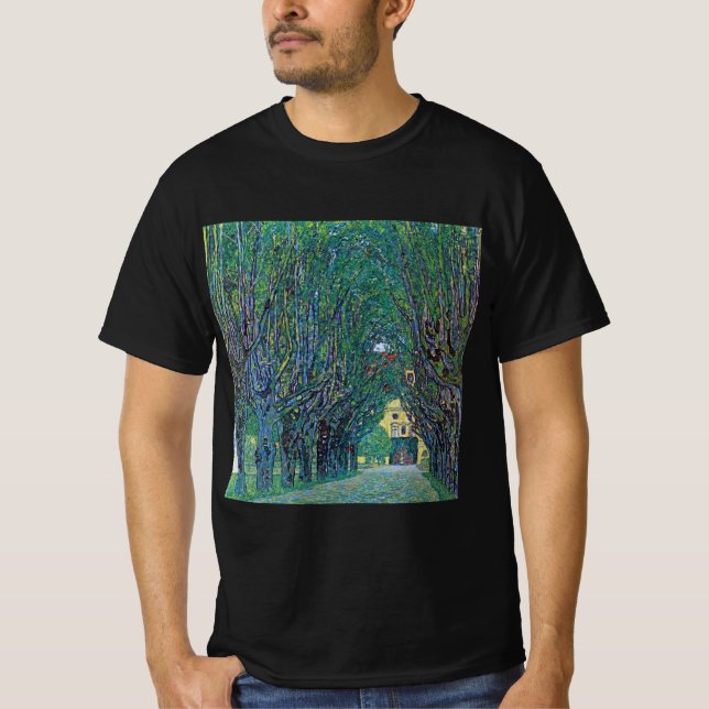 Camiseta Avenida en el Parque Schloss Kammer por Gustav Kli (Anverso)