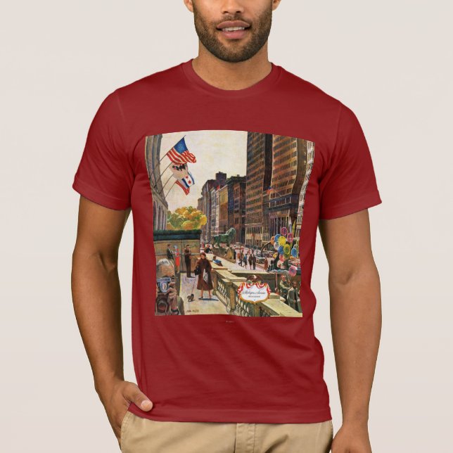 Camiseta Avenida Michigan, Chicago, por John Falter (Anverso)