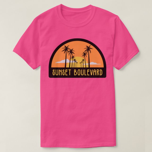 Camiseta Avenida Sunset (Diseño del anverso)