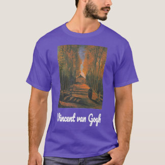 Camiseta Avenida Van Gogh de los Poplars en otoño Retro Vin