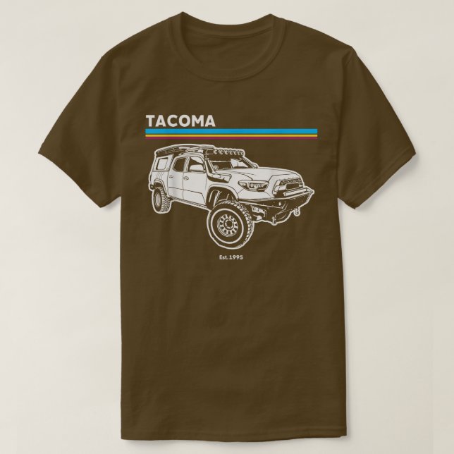 Camiseta Aventura 101 Tacoma retro (Diseño del anverso)