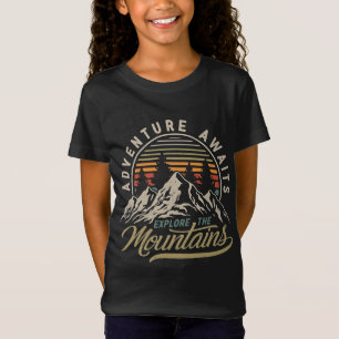 Camiseta Aventura A La Espera De Explorar La Vintage Montañ