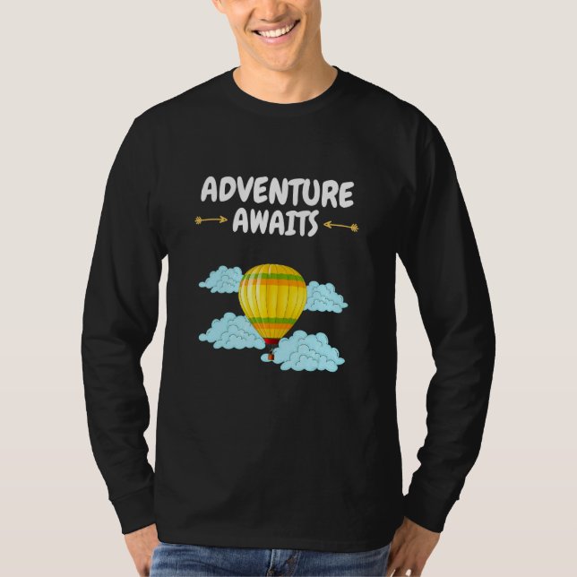 Camiseta Aventura a la espera de una aventura en globo aero (Anverso)