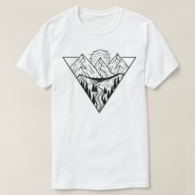 Camiseta Aventura a la montaña de verano (Diseño del anverso)