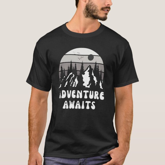 Camiseta Aventura a la montaña Ruta del senderismo (Anverso)