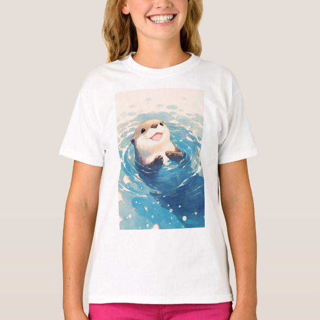 Camiseta Aventura Acuática Totalmente Adorable (Anverso)