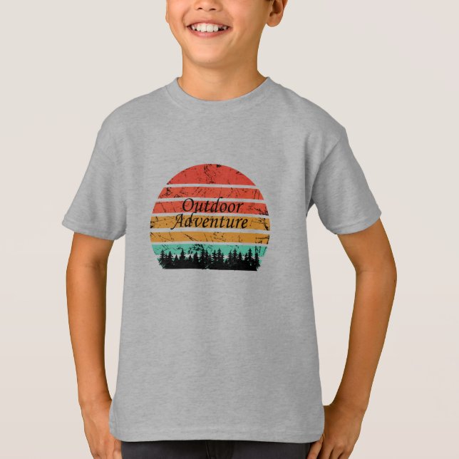 Camiseta Aventura al aire libre amante del senderismo (Anverso)