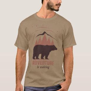Camiseta Aventura al aire libre de Forest Bear