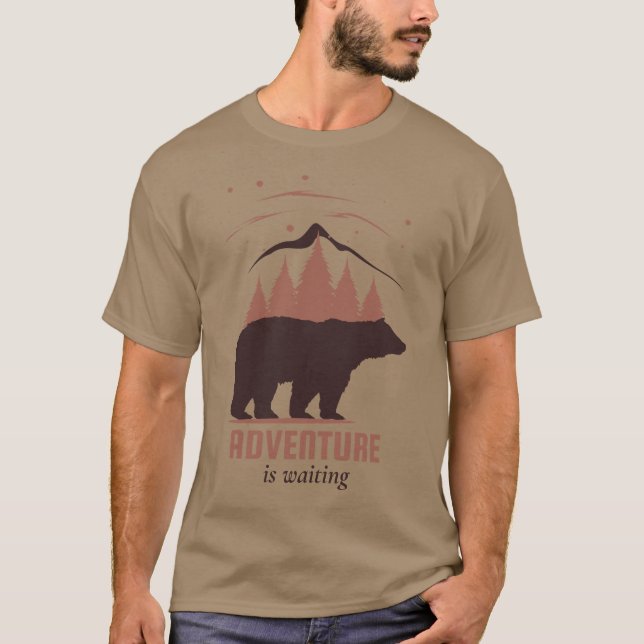 Camiseta Aventura al aire libre de Forest Bear (Anverso)