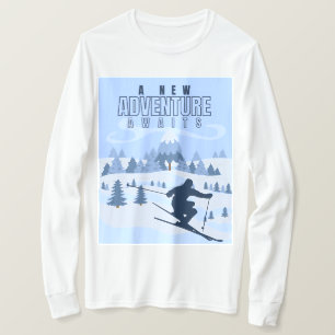Camiseta Aventura al aire libre snowboard Winter