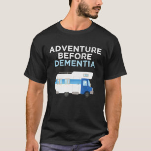 Camiseta Aventura antes del divertido campamento de retiro 