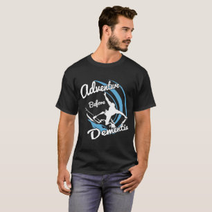 Camiseta AVENTURA ANTES del funn de la persona que practica